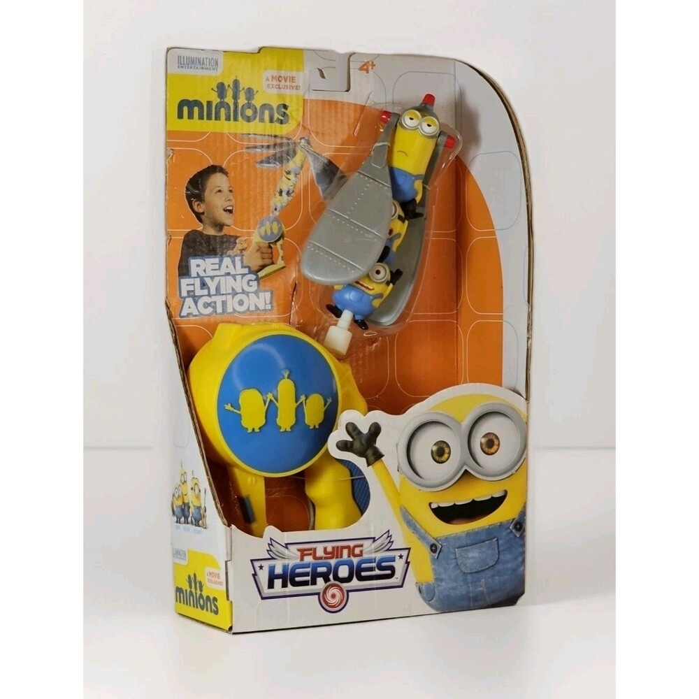 Minions Flying Heroes Mini Figure & Launcher 2015 Movie Exclusive New NIB Toy
